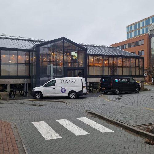 Co-working en kantoren met digitale toegangscontrole van de moderne kantoorgebouwen van Campus Seven Cities.