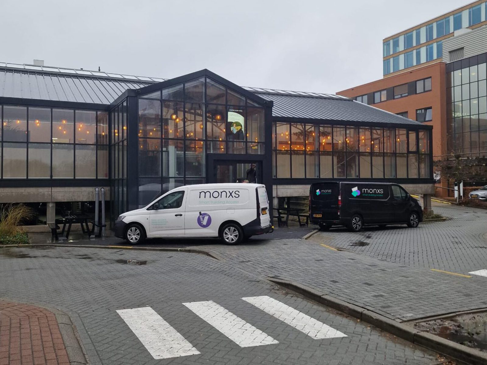 Co-working en kantoren met digitale toegangscontrole van de moderne kantoorgebouwen van Campus Seven Cities.